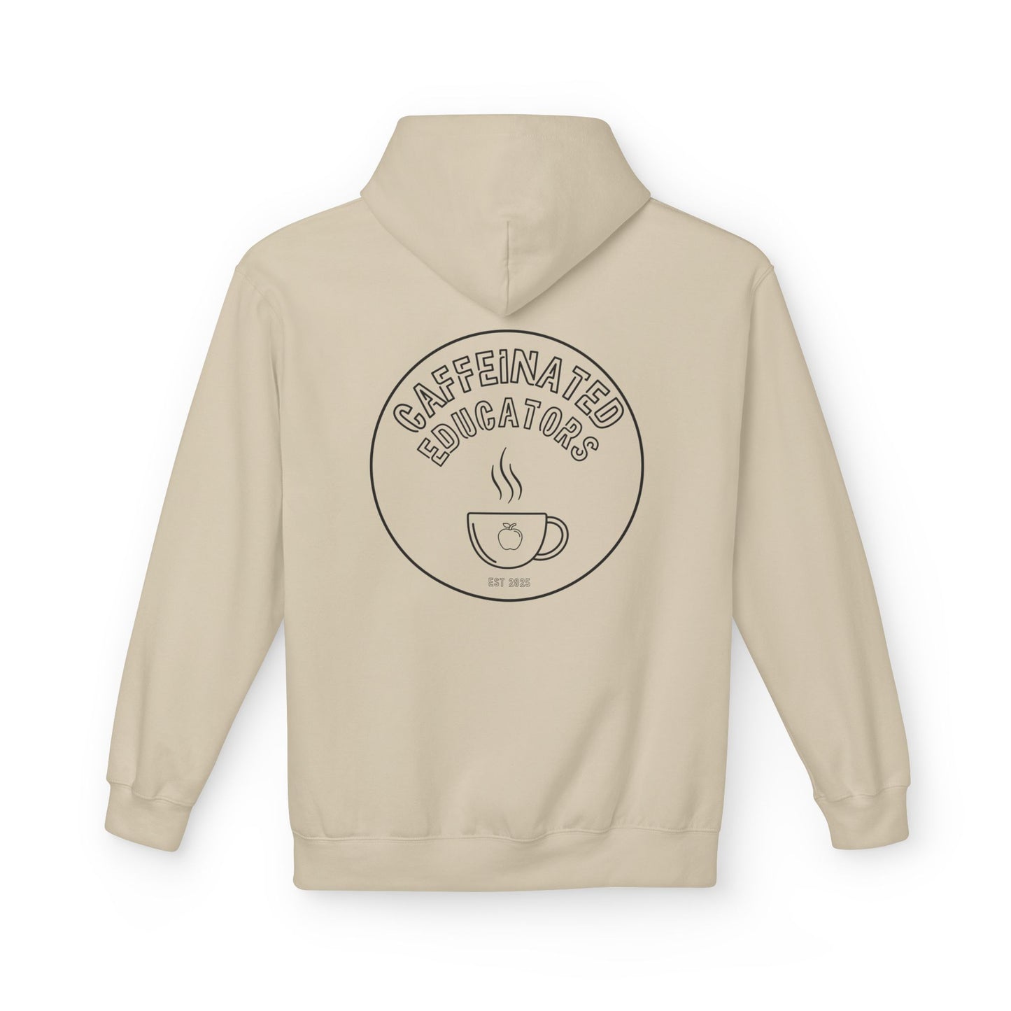 Caffeinated Educators Mug Logo Hoodie