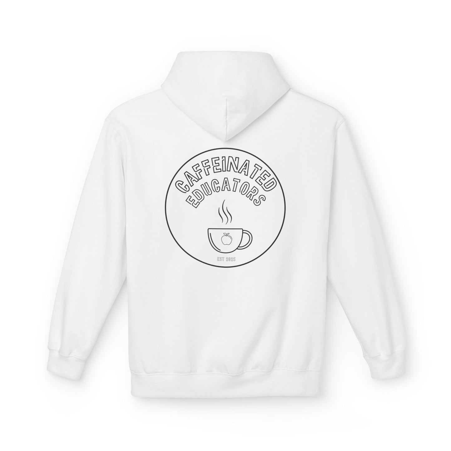 Caffeinated Educators Mug Logo Hoodie